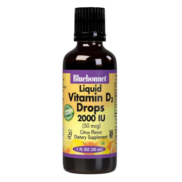 Liquid Vitamin D3 Drops 2000 IU - Bluebonnet